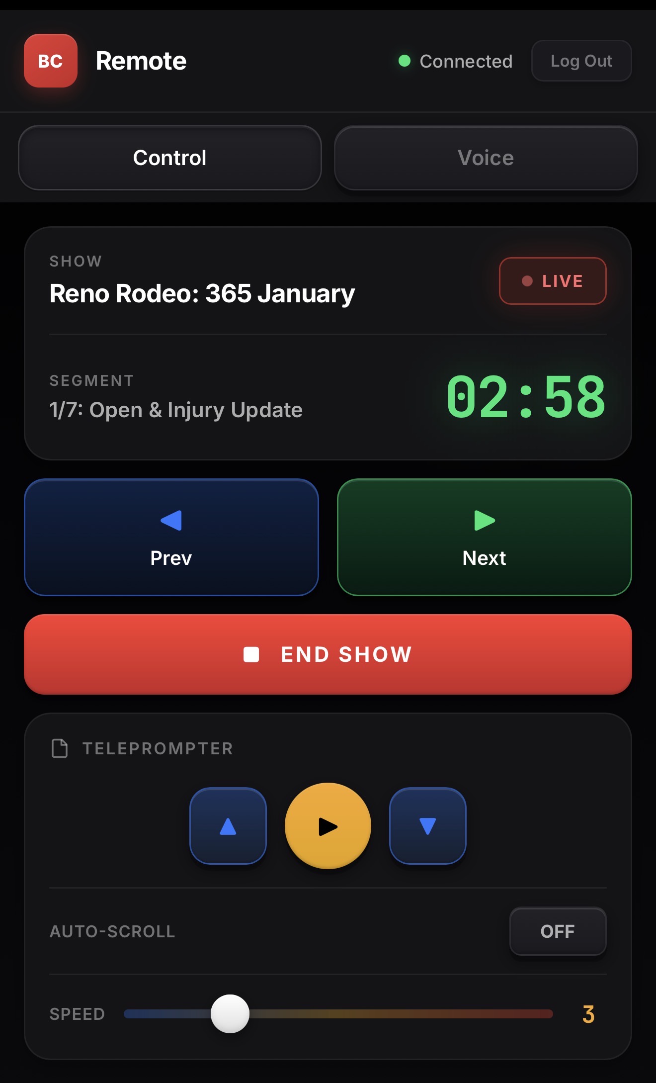 Director & Producer Remote App